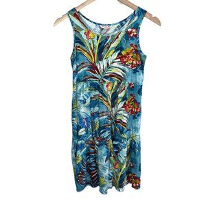 Jams World Lil People Hawaiian Dress Tropical Floral Print Size L